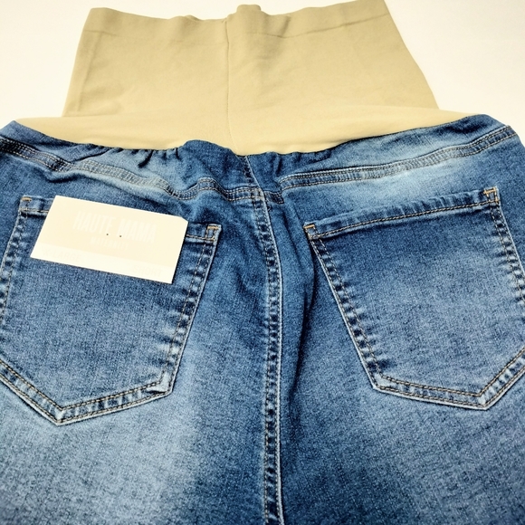 Haute Mama Maternity Denim Short, Size XL - Picture 9 of 9